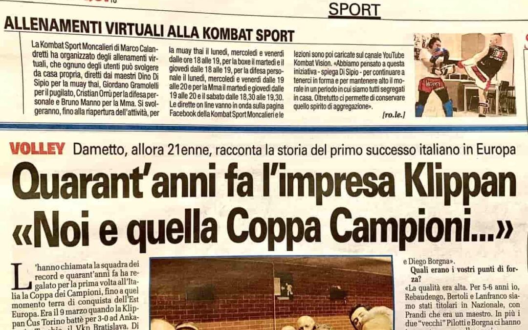 OGGI SU TORINO CRONACA: “KOMBAT VISION” !!!